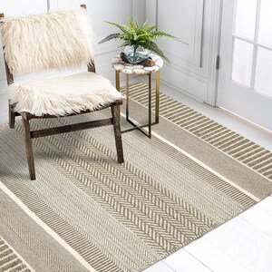5x8 Handmade Rug ! Flat Weave ! Geometric Wool ! 6x9, 7x10, 8x11 ! Hand Woven Area Rugs ! Bed, Living, Room Carpet