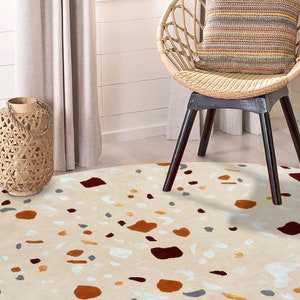 5x7 Oval Rug ! Hand Tufting Carpet ! Abstract Wool ! 6x8, 7x10, 8x11 ! 9x13 Bedroom Area Rugs ! Living Room, Hallway Carpets