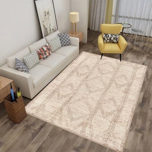 Pavati Wool Rug, Hand Knotted, 6x9, 8x10, 9x12, 10x14, Living Room Rugs, Oushak Knotted Carpet
