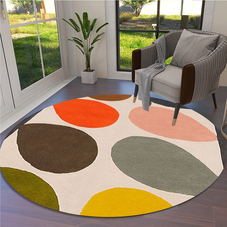 5x5 Area Rug ! Hand Tufting ! Round Woolen Carpet ! 6x6, 7x7, 8x8, 9x9 ! 10x10 Bedroom Rugs ! Living Room, Hallway Carpets