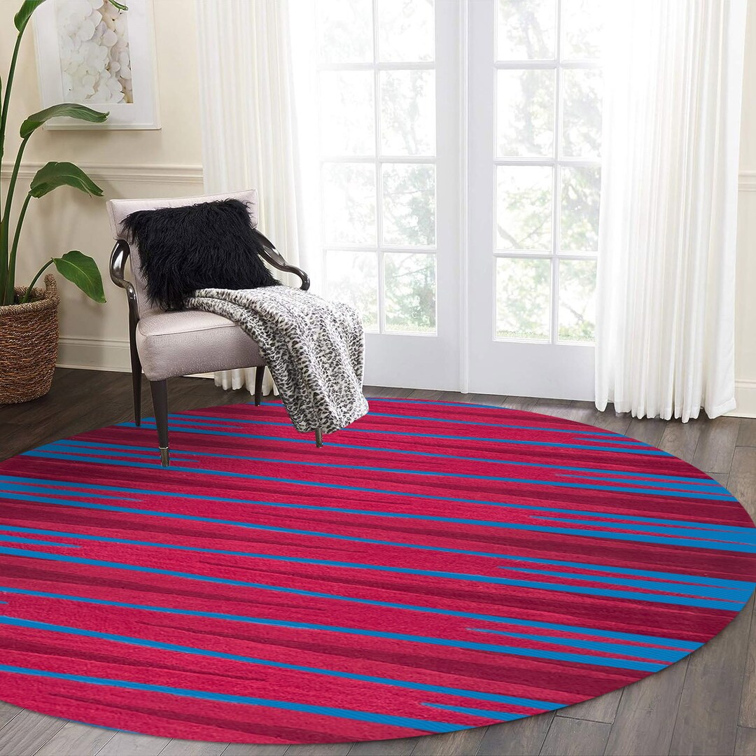 Round Maroon Rug Round Rugs 7x7, Hand Tufted, 6x6, 9x9, 8x8, Maroon Color, Dining Room ...