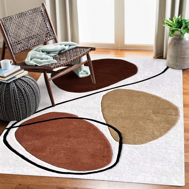 10x14 Tufted White Rug ! Handmade Carpet ! 9x13 Bedroom Rugs ! 8x11, 7x10, 6x9 ! Geometric Wool ! Living, Dining Room