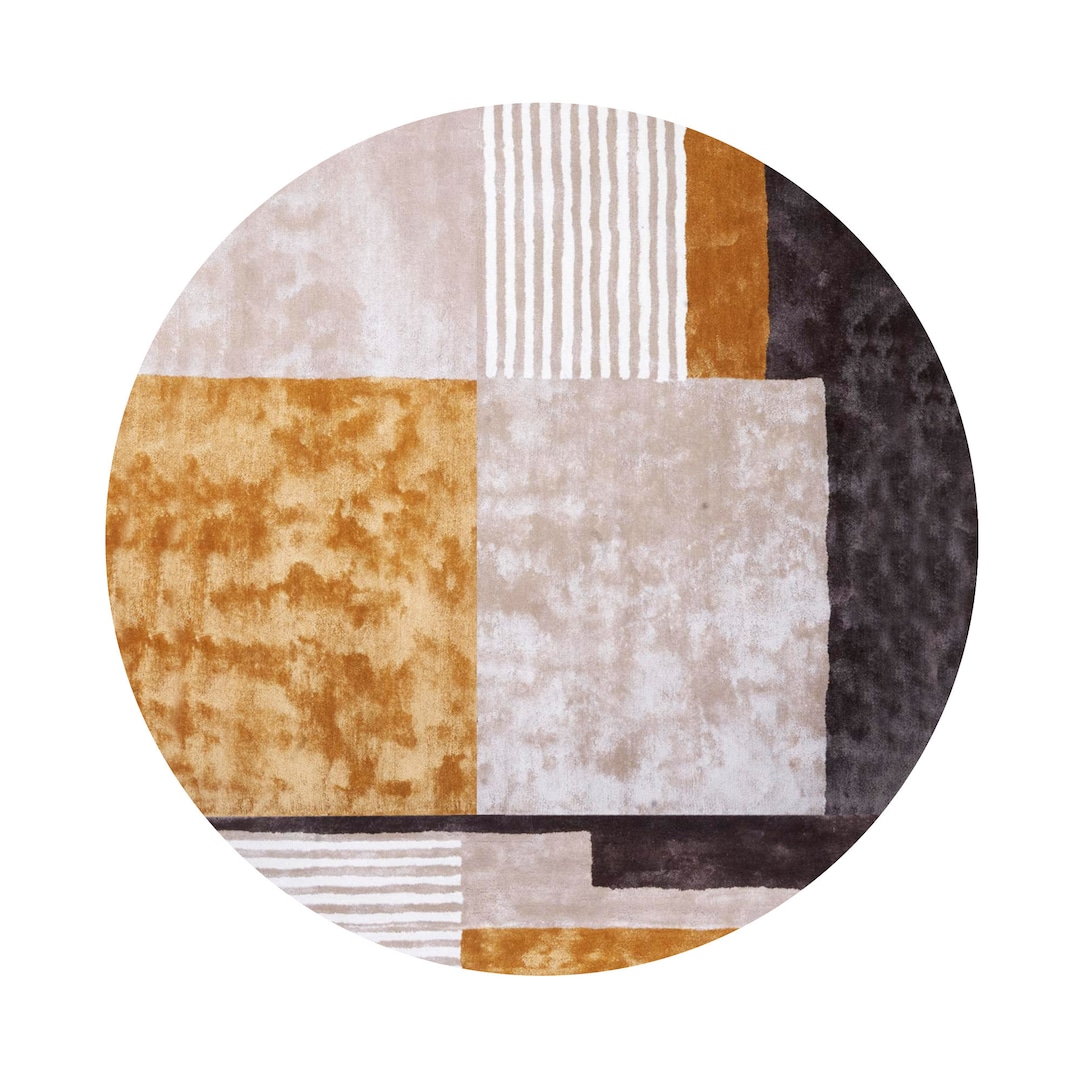 Modern Rugs for Living Room: Large 10x10, 12x12, Round Handmade Tufted ...