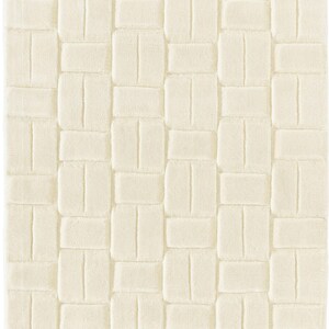 6x8 Tufted Rug 6x9, 7x10, 8x11, 9x12 10x13 Woolen Carpet, White Area Rugs, Geometric Design, 11x12 Living Room Carpets image 3