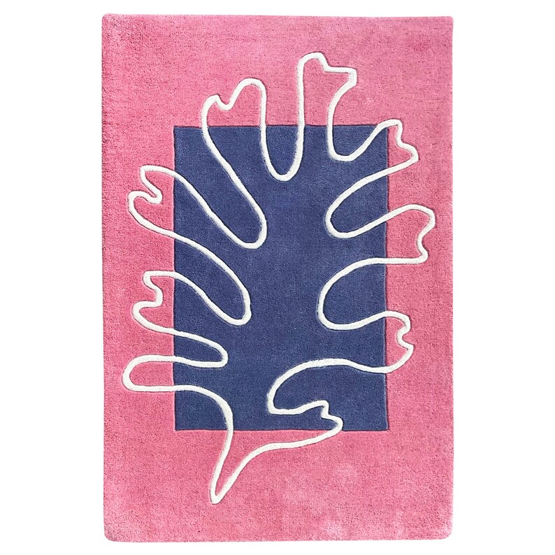 9x13 Pink Area Rug ! Hand Tufting ! Geometric Wool ! 8x11, 7x10, 6x9, 5x8 ! Hallway, Living, Bed, Room Carpet