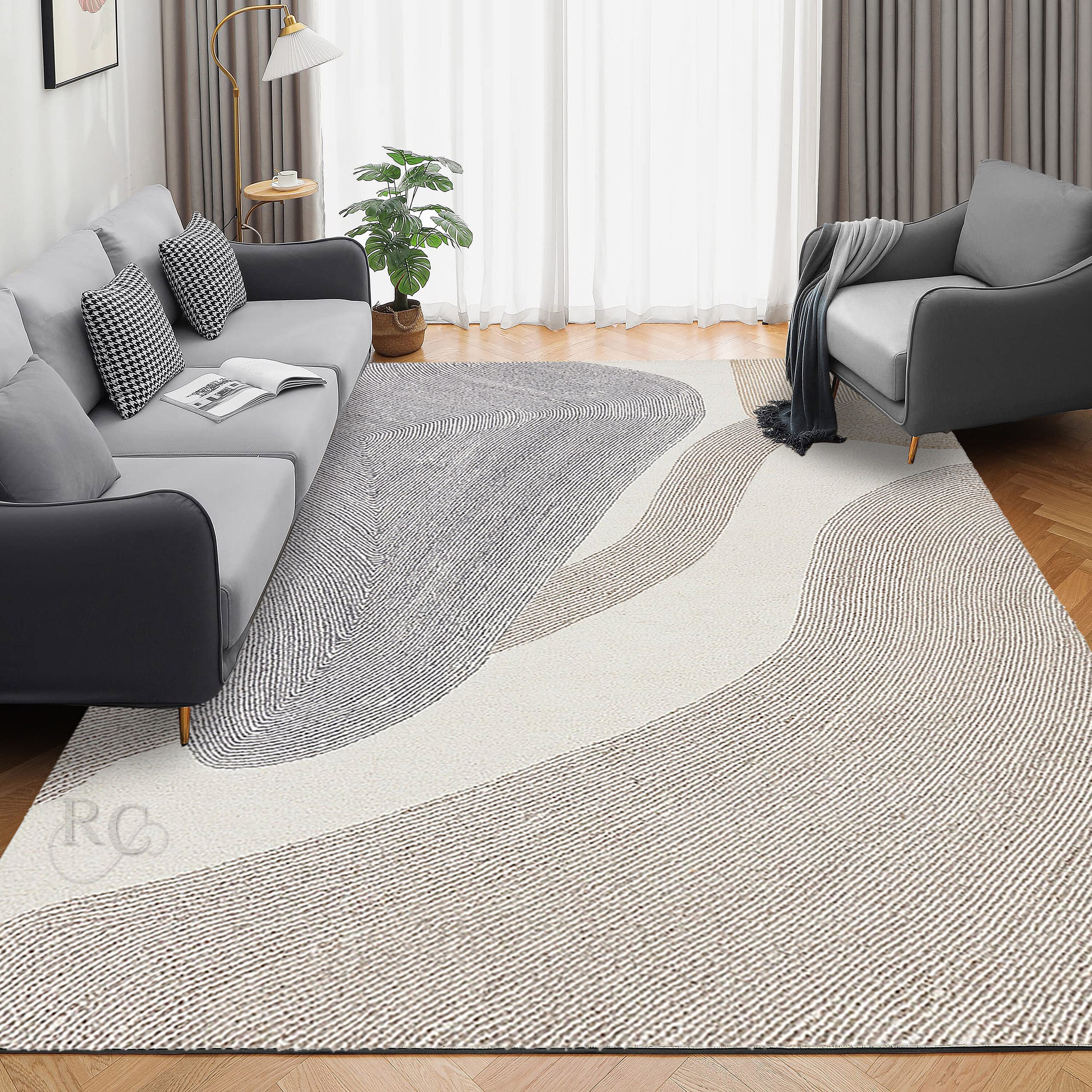 Aspen Wool Rug | Cream Color | 5x7, 5x8, 6x8, 6x9, 7x9