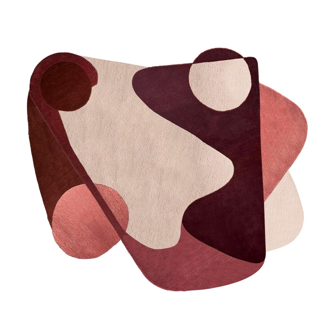 Living, Bed Room, Irregular Shape Hand Tufted Rug | 5x7, 6x9, 8x10 ...