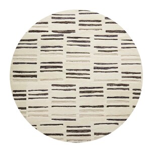 6x6 Area Rug ! Hand Knotted Carpet ! Ivory Wool ! 7x7, 8x8, 9x9 ! 10x10 Living Room Rugs ! Bed, Kids, Room, Hallway Carpets