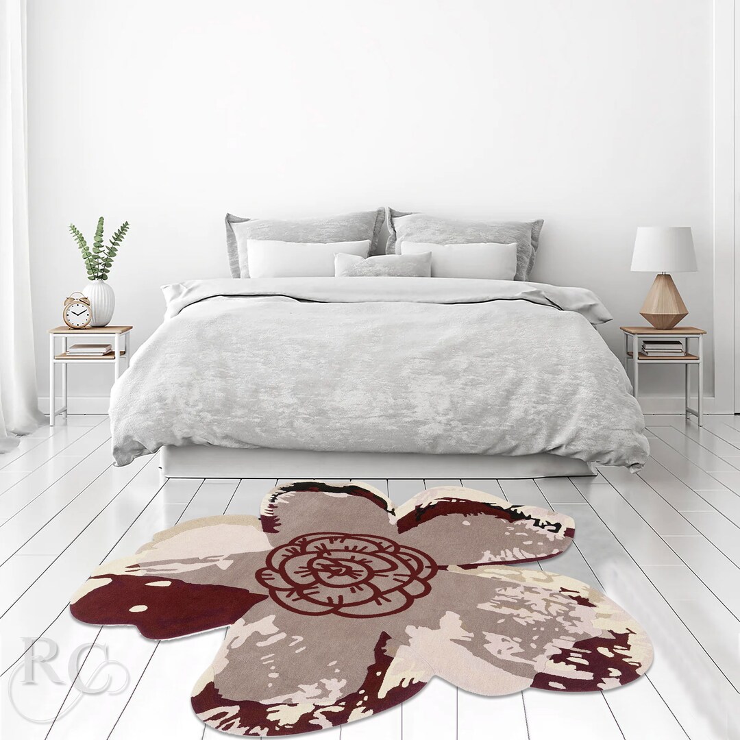 Area Rugs | Shaped Magnolia Rug | Hand Tufted | 8x8, 9x9, 10x10, 12x12 ...