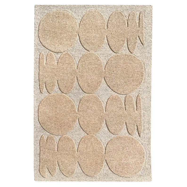 Viscose Area Rug 7x10, Handmade Carpet, Geometric Wool ! 8x11, 9x12, 10x13 ! Large Area Rugs, Tufted Carpet, Bed, Living Room