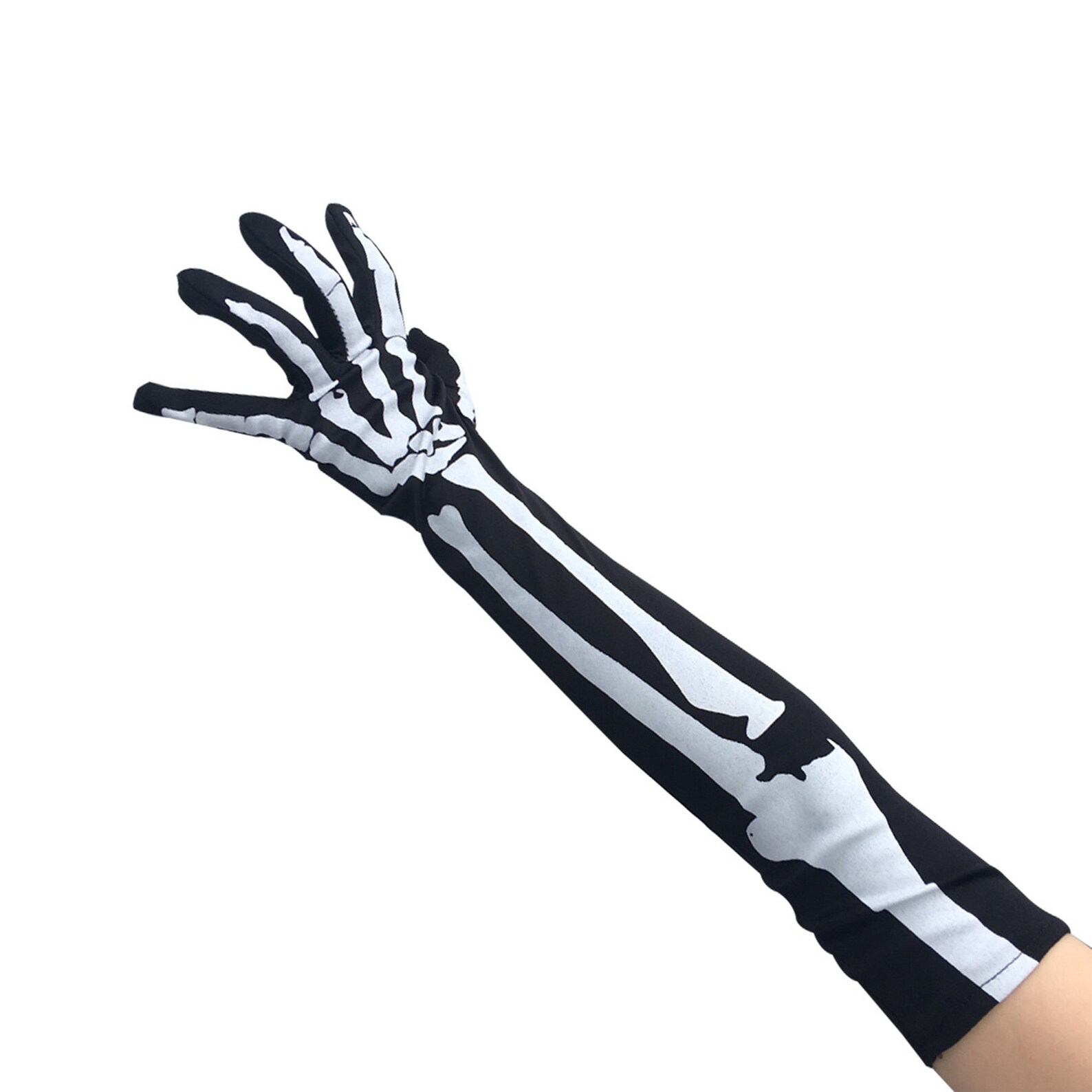 Long Skeleton Gloves Halloween Costume GlovesSkeleton Etsy