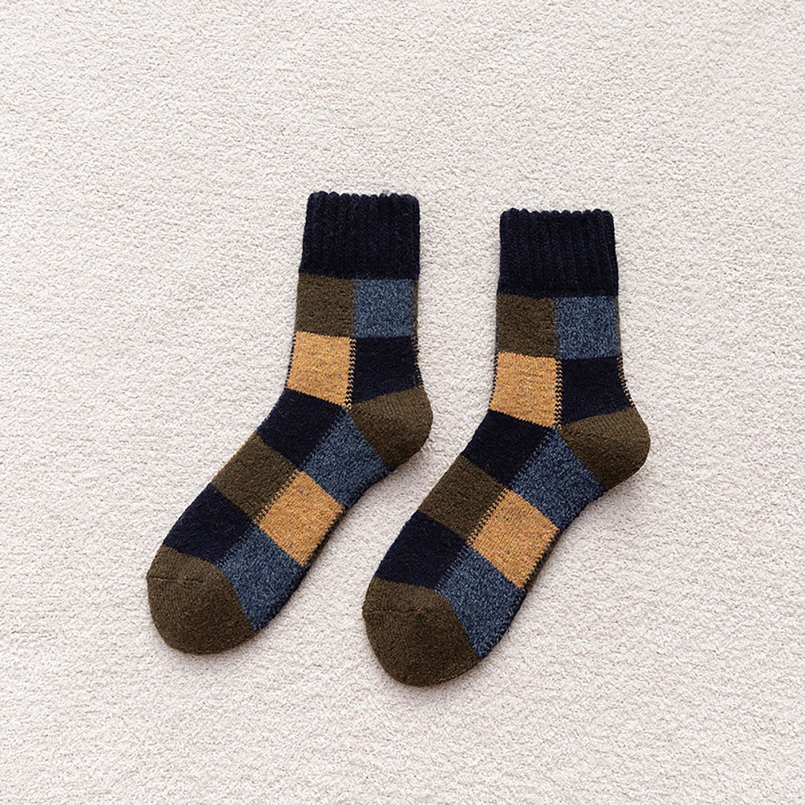 1 pair Pure Natural Wool Socks Mid Thigh Socks Men Fashion Etsy