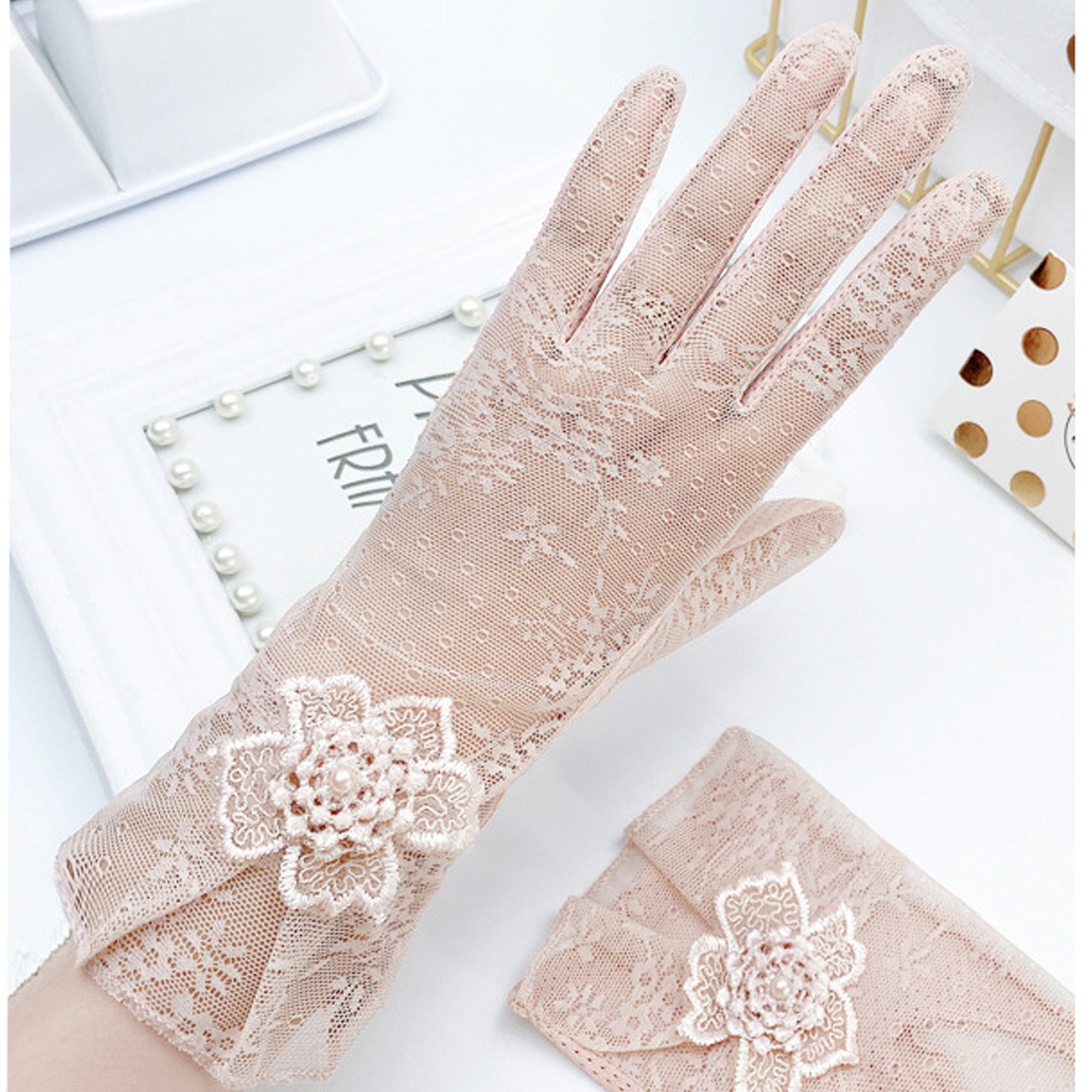 Summer Lace Gloves Woman,elegant Flower Gloves,driving Gloves,uv Protection  Gloves, Sun Protector,breathable Gloves,touchscreen Gloves -  Norway