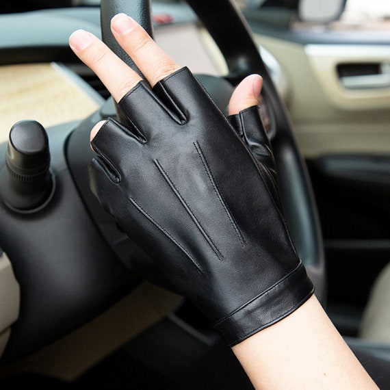 Guantes sin dedos para hombre, guantes para pantalla táctil, guantes  cálidos de medio dedo, guantes de medio dedo, guantes para teléfonos