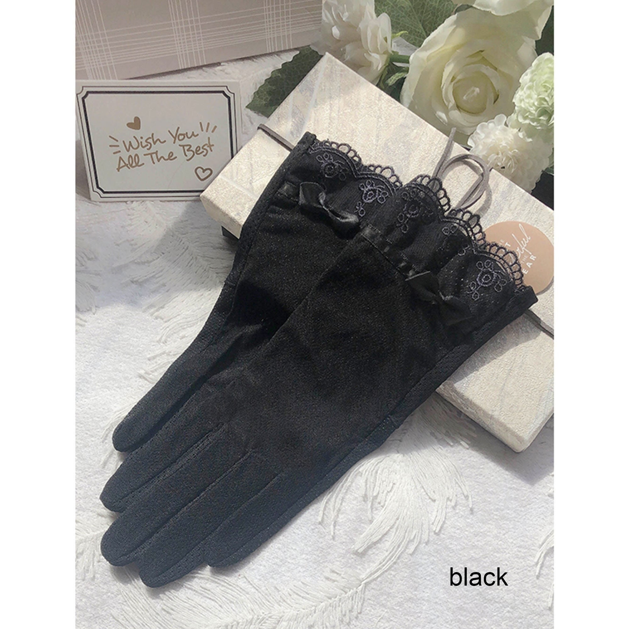 Buy Summer Anti-uv Gloves,women's Lace Bow Gloves,sunscreen Driving  Gloves,non-slip Breathable Gloves,sun Uv Protection Gloves,outdoor Gloves  Online in India 