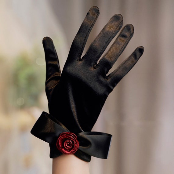 Guantes elegantes de lazo para mujer, guantes impermeables cálidos para  invierno, guantes de pantalla táctil, guantes de conducción