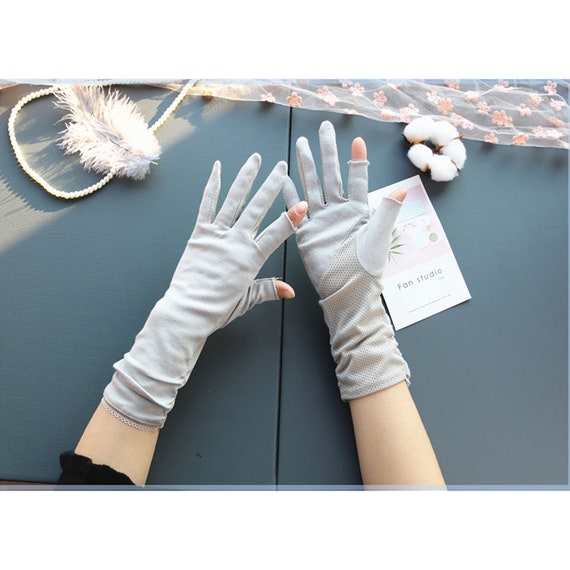 Spring Summer Women Sunscreen Driving Gloves touch screen Gloves