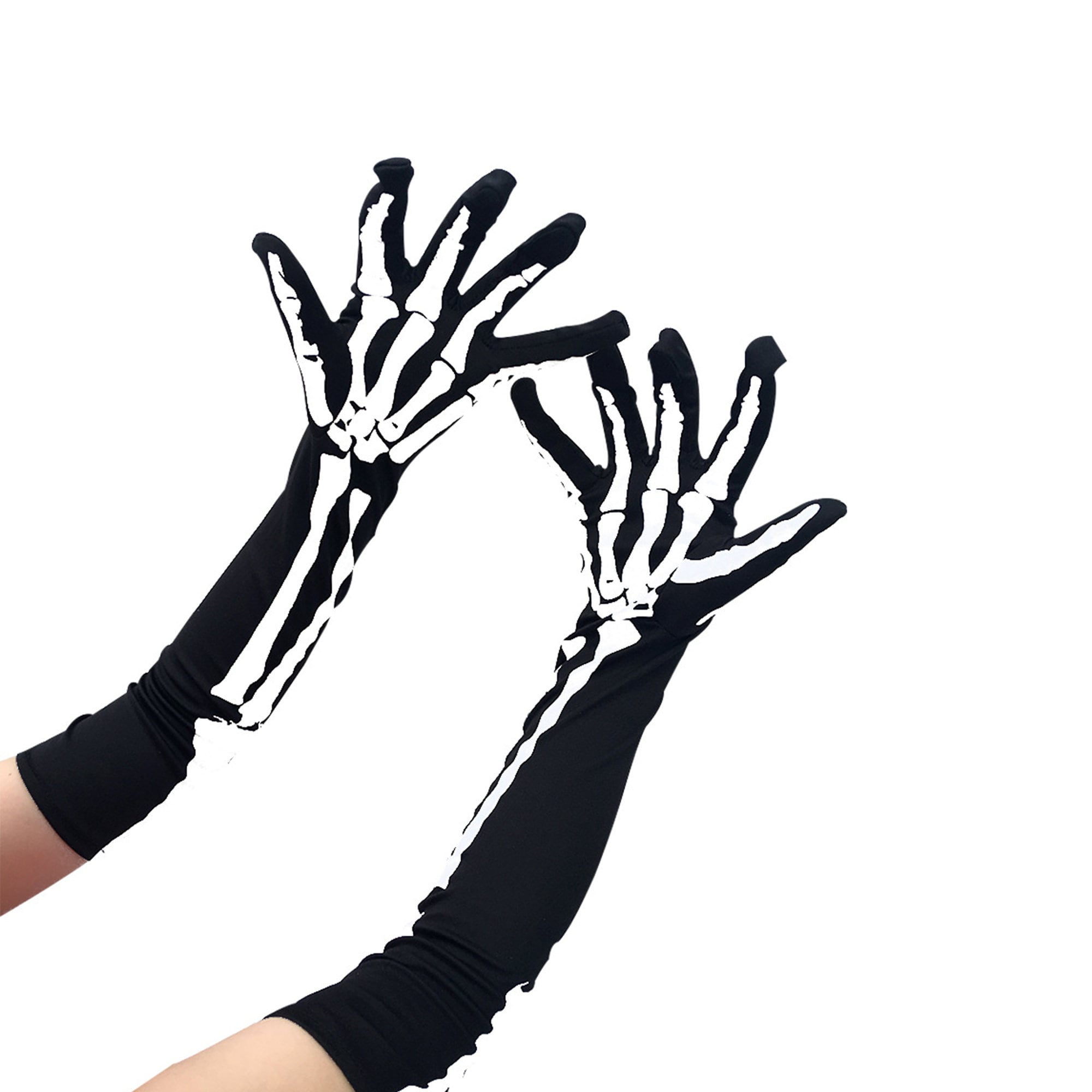 Long Skeleton Gloves Halloween Costume GlovesSkeleton Etsy