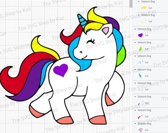 Download Layered Unicorn Svg Etsy