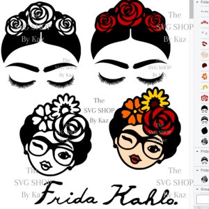 Download Baby Frida Kahlo Svg Viva La Vida Mini Frida Svg Frida Etsy