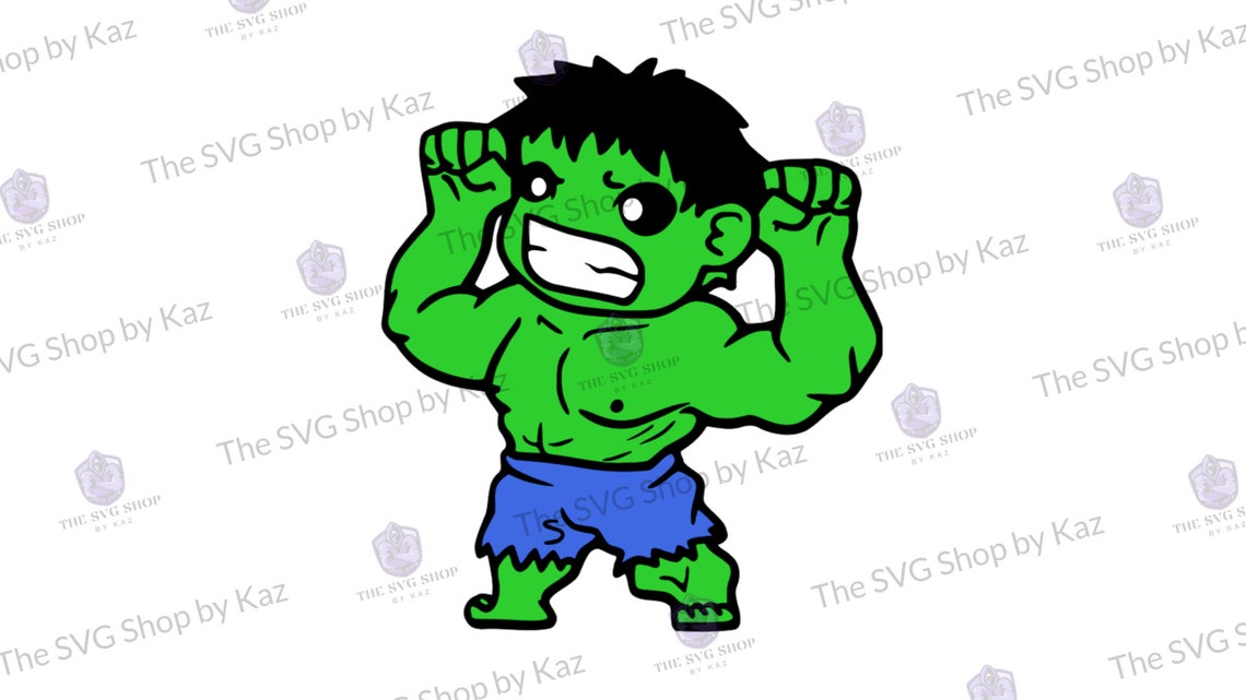 Download Cute Hulk Layered SVG Marvel Svg Character Svg for Cricut ...