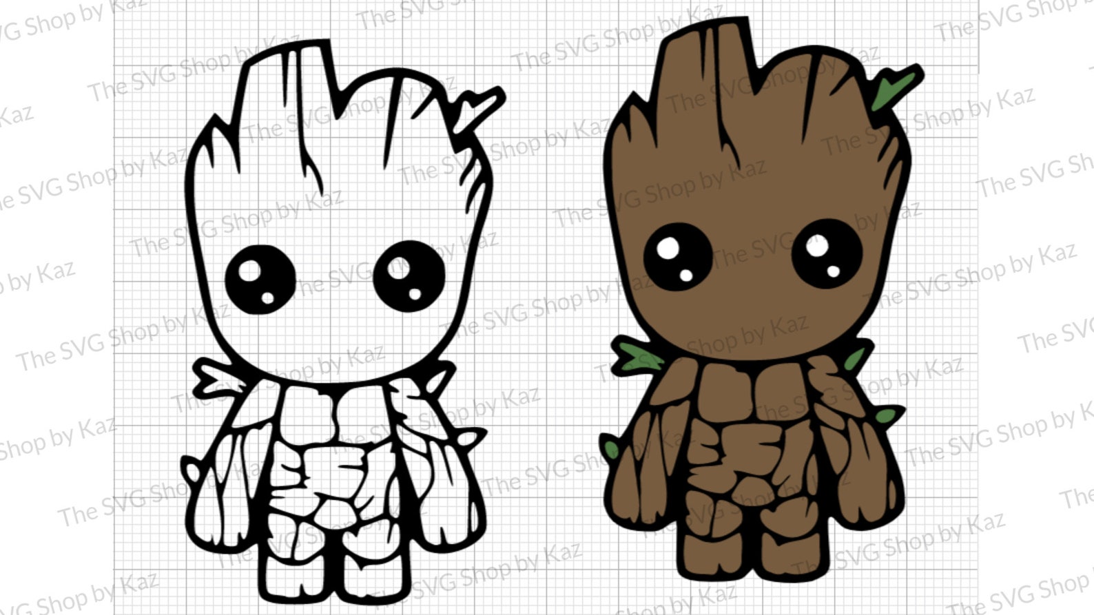 Download Baby Groot svg Layered svg file Svg file for Cricut Cut | Etsy