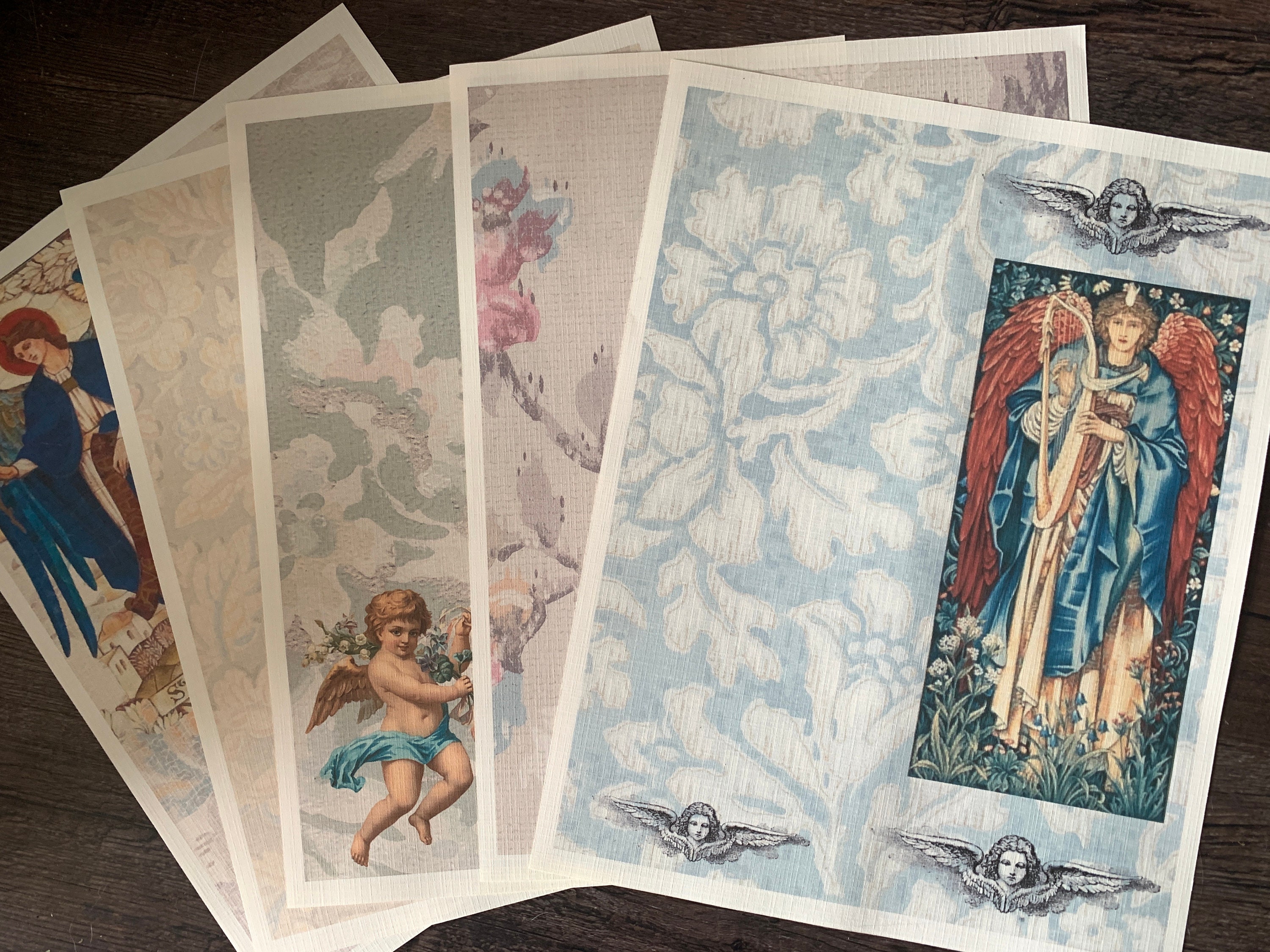 Angel Themed Tall Journal Printable Mini Kit, 6 Pages Including Backs ...