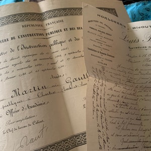Französisches Zertifikat vom MINISTERium für Bildende Kunst plus High-End Jewellery Shop Digital Printables, perfekt für Junk Journals