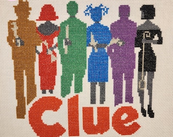 Clue Logo Cross Stitch Pattern, PDF File, Instant Download, Cross Stitch Pattern, Play, Musical Theatre, Counted Cross Stitch Pattern Keeper