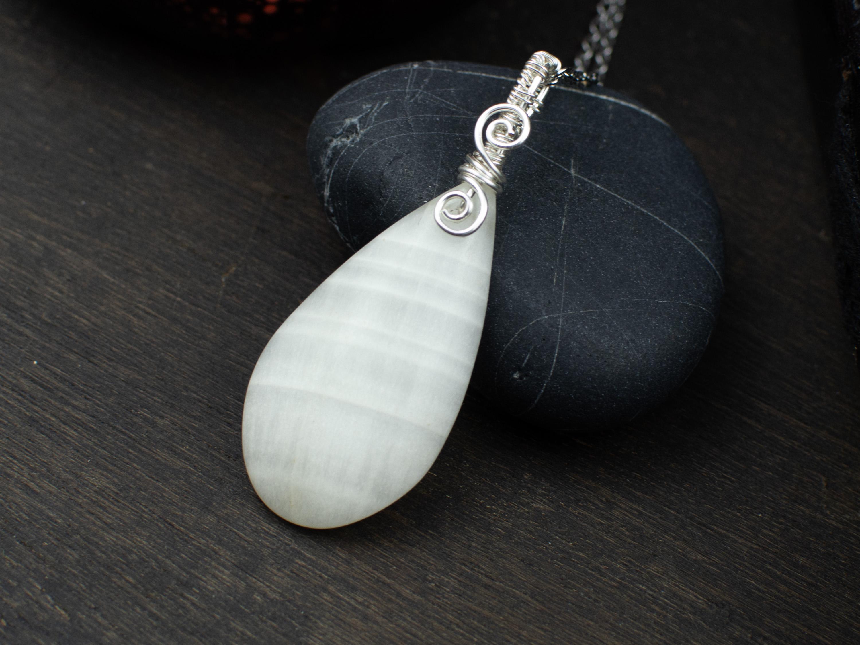 Pendentif En Aragonite Brute – Pierre Naturelle, Homme/femme, Brut (neuf Avec étiquette)