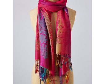 Rainbow Print Scarf