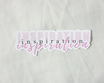 Pegatina de inspiración, pegatina positiva, pegatina motivacional, pegatina con cita, pegatina de vinilo, cita inspiradora