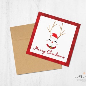 Rudolph - Carte de voeux de Noël pour les fêtes
