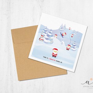 Parmi nous - Édition Père Noël - Carte de voeux de Noël pour les fêtes de fin d'année