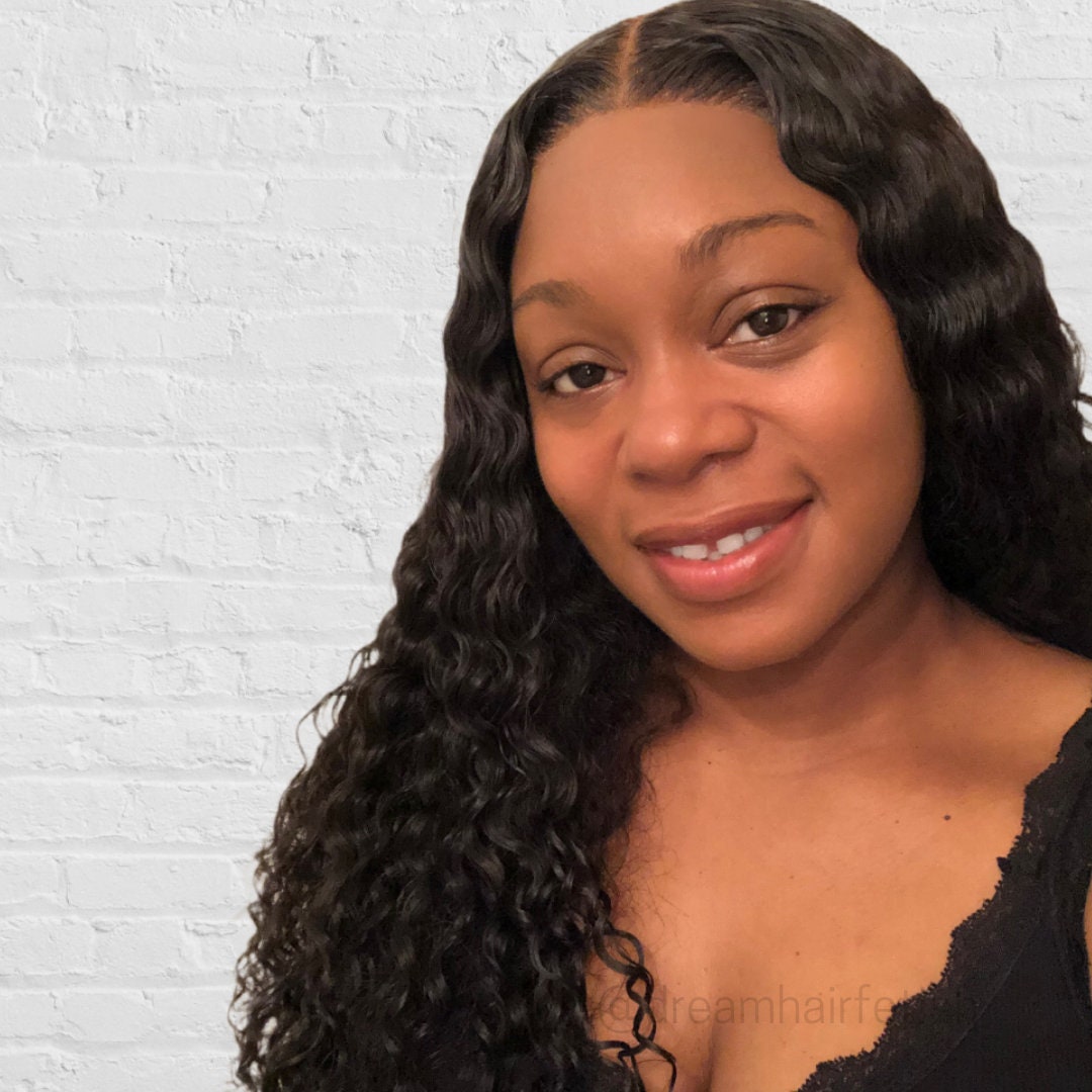 100 Virgin Human Hair Wig Deep Wave Virgin Wig Real Healthy Etsy