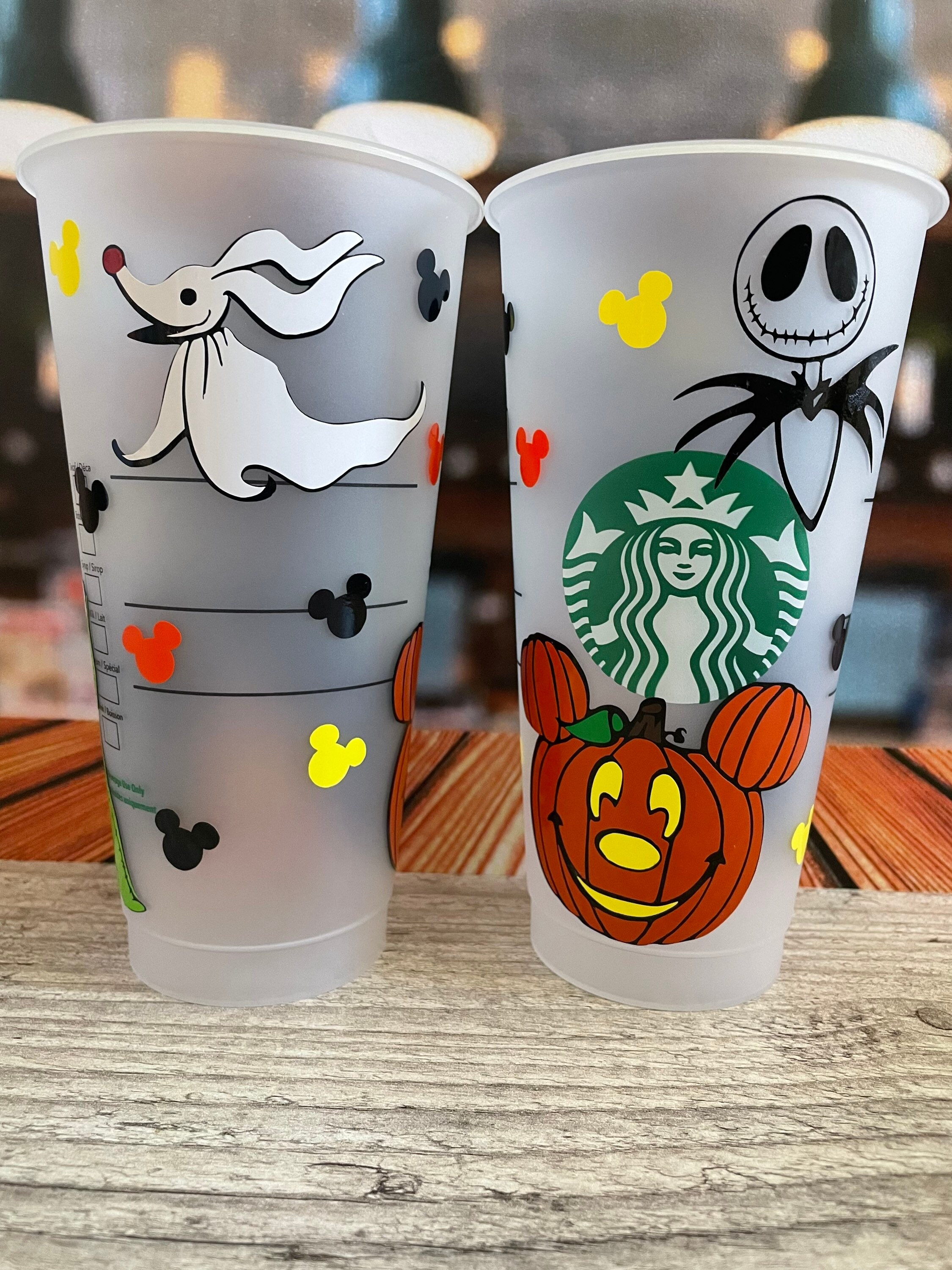 Nightmare Before Christmas Starbucks Cup Etsy