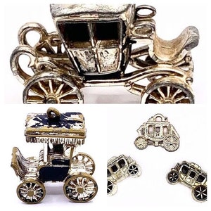 Small Lot of Vintage Coach Charms - Metal & Plastic - Wear or Craft