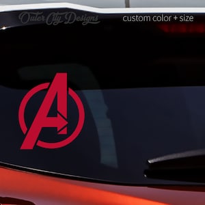 Avengers Logo Decal: Custom Vinyl Sticker for Car, Laptop, Window