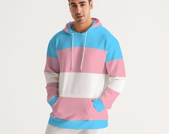 Transgender Pride Flag Hoodie | Transgender LGBTQIA+ Hoodie | Transgender Pride Hoodie | Trans Flag Hoodie