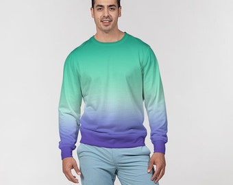 MLM Gay Men Pride Flag Ombré Pullover Pullover