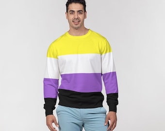 Non Binary Pride Flag Pullover Sweater