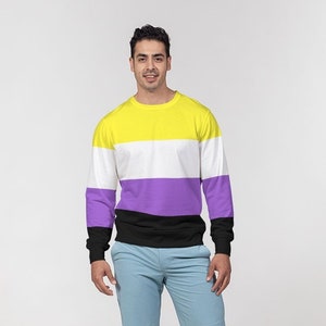 Non Binary Pride Flag Pullover Sweater