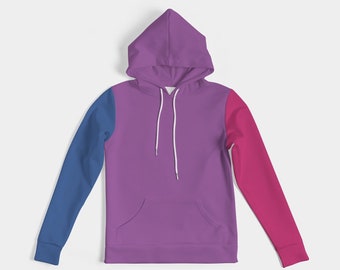Bisexual Pride Flag Women Hoodie | LGBT Bisexual Women Hoodie | Bisexual Pride Women Hoodie