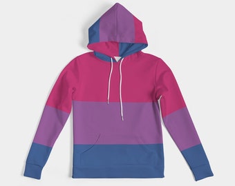 Bisexual Pride Flag Women Hoodie | LGBTQIA+ Bisexual Women Hoodie | Bisexual Pride Women Hoodie