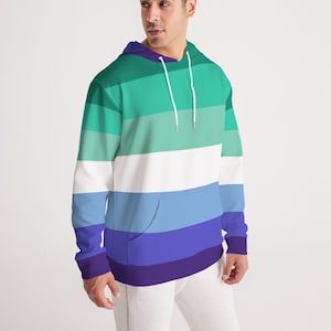 Gay MLM Pride Flag Men Hoodie | LGBTQIA+ Gay MLM Men Hoodie | Gay Pride Men Hoodie