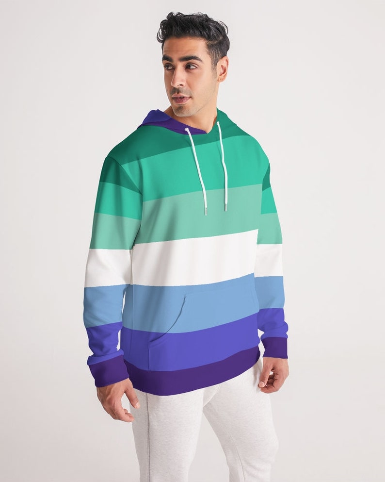 Gay MLM Pride Flag Men Hoodie LGBTQIA Gay MLM Men Hoodie Gay Pride Men