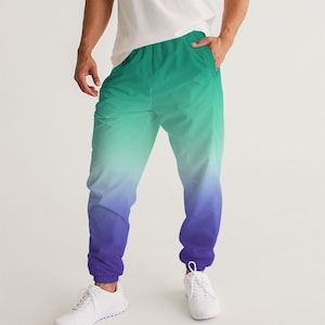 MLM Gay Pride Flag Ombré Men Track Pants | MLM Gay Pride Flag Ombré Men Joggers