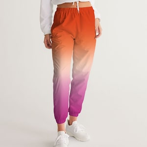 Lesbian Flag Ombré Women Track Pants | Lesbian Flag Ombré Women Joggers