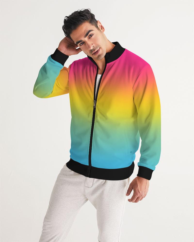Gradient Merch Pansexual Ombre Track Jacket – LGBTQ+ Pride Zip Jacket | Pansexual ...