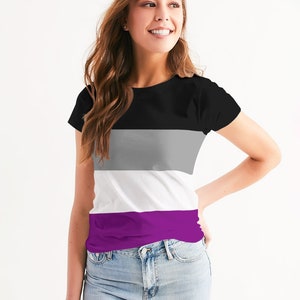 Asexual Flag Women T shirt | Asexual Pride Women T shirt | LGBTQ+ T shirt